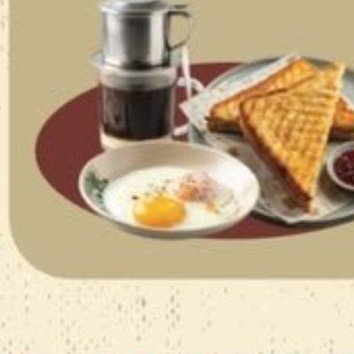 Roti Bakar Kosong + Telur Separuh Masak + Kopi Tenggek