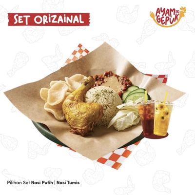 Set Ayam Gepuk Orizainal